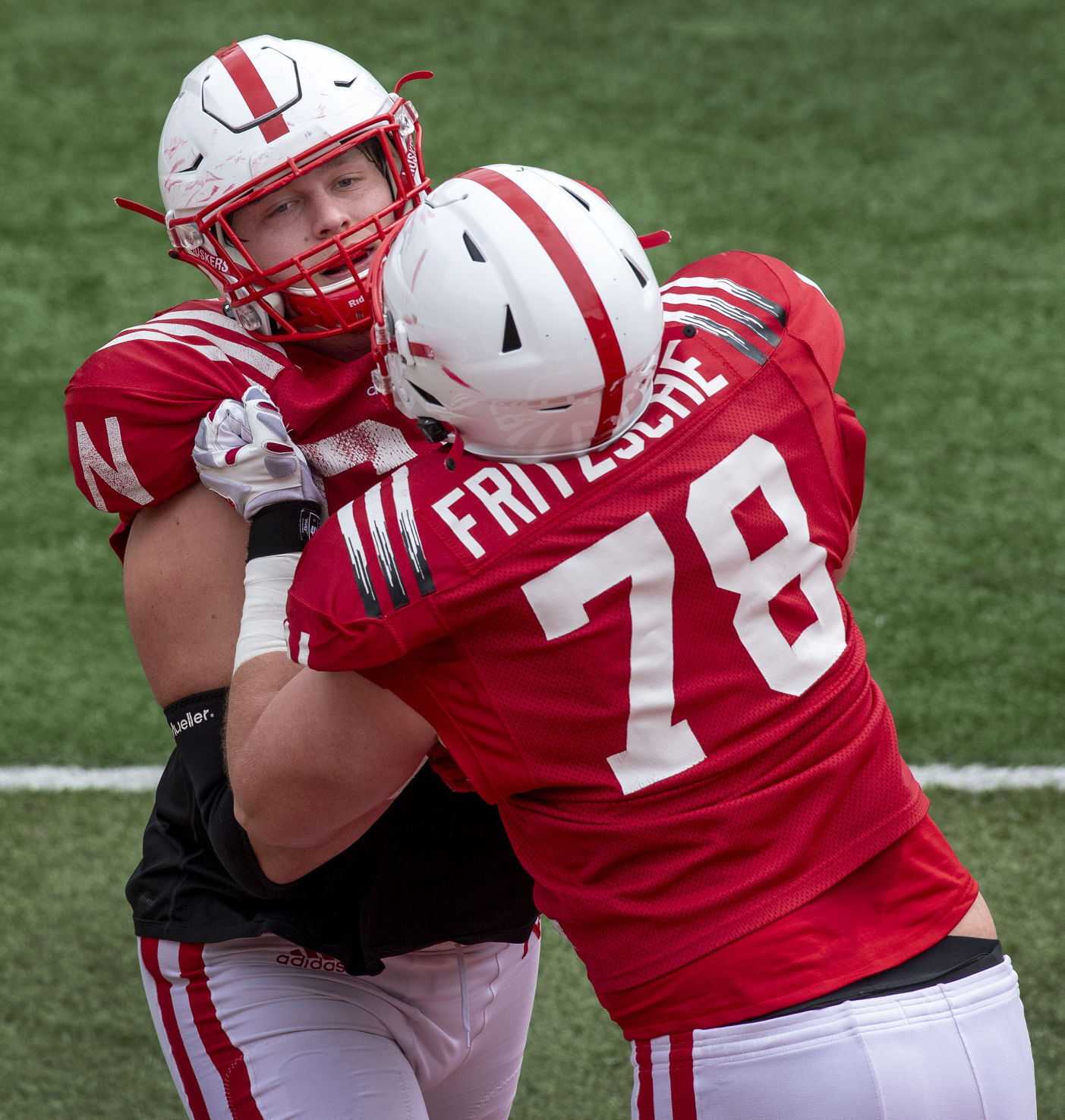 Nebraska football practice, 4.17